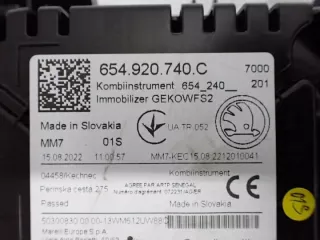 654920740C Щиток приборов (приборная панель) Skoda Kamiq Арт e12045995, вид 4