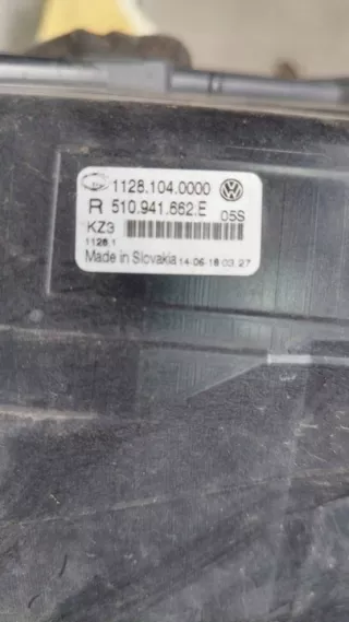 510941662E Фара противотуманная правая Volkswagen Golf 7 Арт e12038672, вид 4