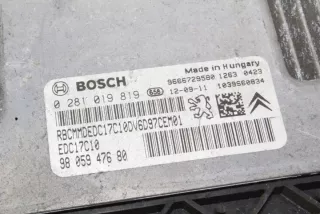0281019819 Блок управления двигателем Citroen C3 2 Арт e12026700, вид 1