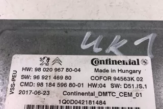 9802096780 Блок управления (другие) Citroen C5 2 Арт e11999168, вид 1