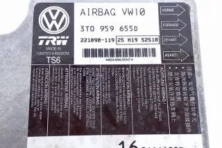 3T0959655D Блок AirBag Skoda Superb 2 Арт e11960626, вид 1