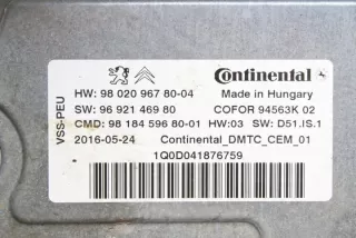 9802096780 Блок управления (другие) Citroen C5 2 Арт e11939703, вид 1