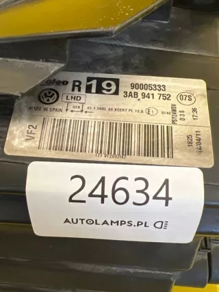 3AB941752 Фара правая Volkswagen Passat B7 Арт e11938822, вид 2