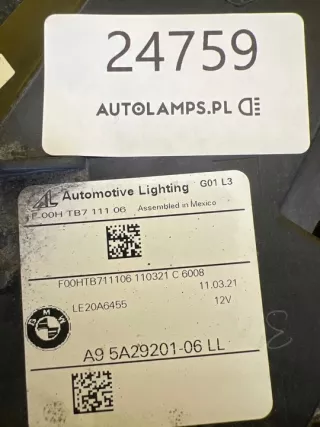 5A29201-06 Фара левая BMW X3 G01 Арт e11937006, вид 2