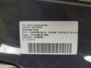 16212102 Дверь передняя правая MINI CLUBMAN F54 Арт e11891804, вид 2