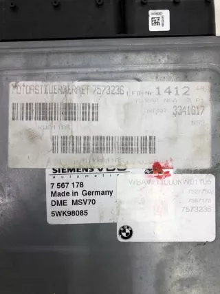 9147221 7567178 Блок управления двигателем BMW 3 E90/E91/E92/E93 Арт e11891456, вид 2