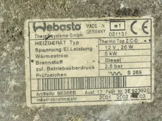 66724A Автономный отопитель BMW 5 E39 Арт e11843665, вид 3