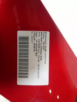 12972227 Крыло переднее левое MINI COUNTRYMAN F60 Арт e11829448, вид 2