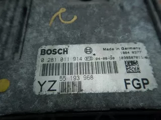 0281011914 55193968 Блок управления двигателем Opel Vectra C  Арт e11803435, вид 3