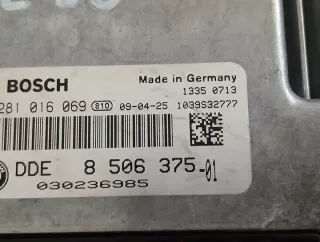 DDE8506375-01 0281016069 Блок управления двигателем BMW 3 E90/E91/E92/E93 Арт e11789625, вид 2