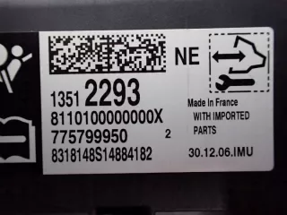13512293 Блок AirBag Opel Zafira C Арт e11769285, вид 4