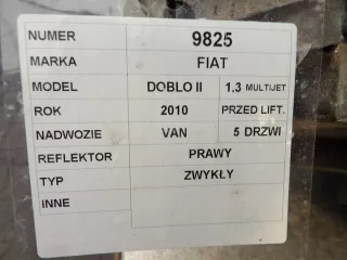 2010-15 51810671 Фара правая Fiat Doblo 2 Арт e11758373, вид 4