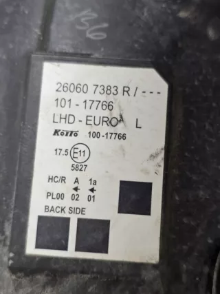 260607383R Фара левая Renault Kangoo 2 Арт e11738414, вид 12