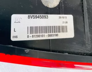 2016-2020 8V5945093 Фонарь задний левый Audi A3 8V Арт e11734335, вид 3