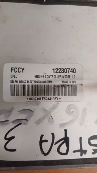 12230740 Блок управления двигателем Opel Astra H Арт e11701394, вид 3