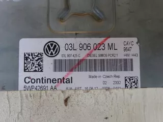03L906023ML 03L907425C 5WP42691AA Блок управления двигателем Audi A3 8P Арт e11696579, вид 3