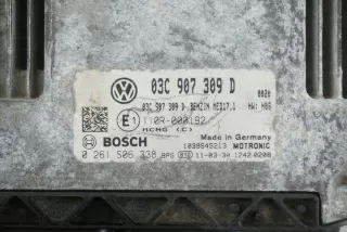 03C907309D 0261S06338 Блок управления двигателем Volkswagen Passat B7 Арт e11655235, вид 2