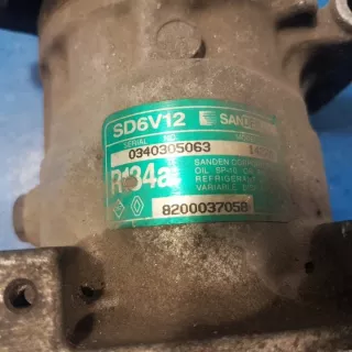 8200037058 Компрессор кондиционера Renault Clio 2 Арт e11651135, вид 2