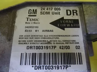 24417006 Блок AirBag Opel Corsa C Арт e11641935, вид 2