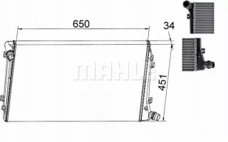 CR,1395,000S Радиатор основной Volkswagen Touran 1 Арт AL12724487064, вид 2