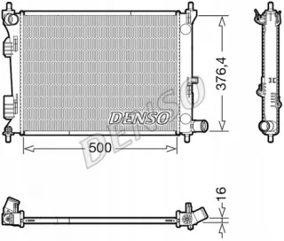 DRM41017 Радиатор основной Hyundai Veloster Арт AL12971167447, вид 2