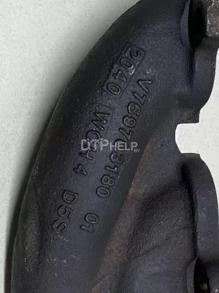 0341P6 Коллектор выпускной Citroen C4 1 Арт AM95591545, вид 3