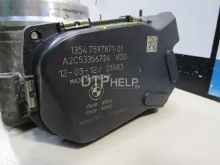 13547597871 Заслонка дроссельная электрическая BMW 5 F10/F11/GT F07 Арт AM80761584, вид 3
