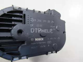 2661410525 Заслонка дроссельная электрическая Mercedes C W204 Арт AM80772587, вид 3