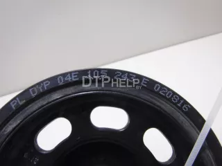 04E105243E Шкив коленвала Volkswagen Polo 5 Арт AM14217147, вид 4