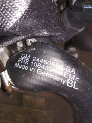 Патрубок интеркулера Opel Corsa C 2004г. 24460993 - Фото 3