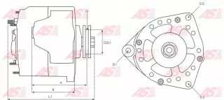A3022 Генератор Peugeot Boxer 2 Арт AL12546230075_7, вид 6
