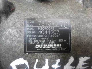7813A070,MSC90CAS Компрессор кондиционера Mitsubishi Outlander 2 Арт 00288684, вид 5