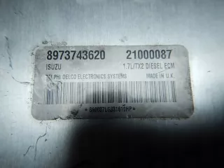 8973743620 21000087 Блок управления двигателем Opel Astra G Арт e9325650, вид 3