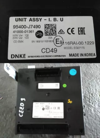 2018-20 95400-J7490 Блок управления двигателем Kia Ceed 3 Арт e9771443, вид 1