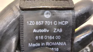 1Z0857701CHCP Ремень безопасности передний левый Skoda Octavia A5 restailing Арт 20135502, вид 4