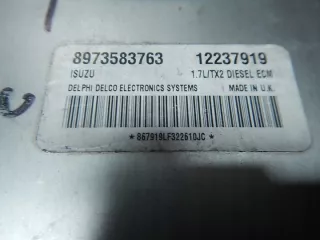 8973583763 12237919 Блок управления двигателем Opel Astra G Арт e9325651, вид 4