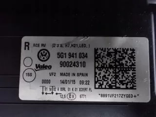 5G1941034 3D0941329D 8K0941597E 4G0907697G Фара правая Volkswagen Golf 7 Арт e10675051, вид 13