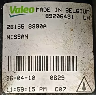 261558990A Фара противотуманная левая Nissan Qashqai 1  Арт e10682461, вид 2
