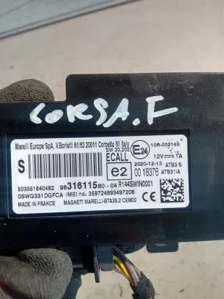 9831611580 Блок управления (другие) Opel Corsa F Арт e10684765, вид 3