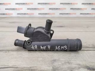 038121132D Фланец (тройник) системы охлаждения Audi A4 B7 Арт 2-22960, вид 1