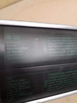 4B1880204G Подушка безопасности в торпеду Audi A6 C5 (S6,RS6) Арт 2-25418, вид 3