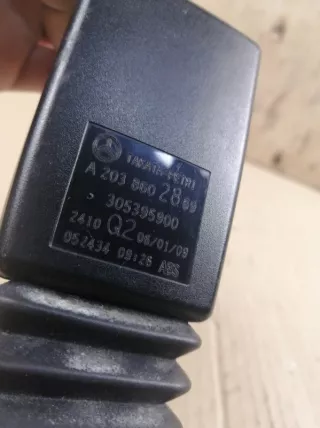 A2038602869 Замок ремня безопасности Mercedes C W203 Арт 2-63255, вид 2