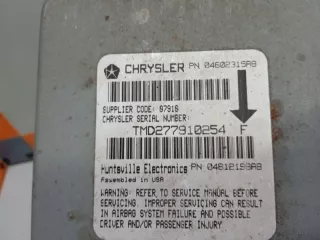 04602315AB Блок AirBag Dodge Stratus 1 Арт 2-205802, вид 4