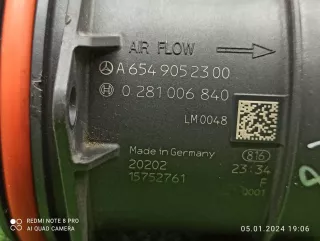 A6549052300 Расходомер воздуха Mercedes B W247 Арт 2-259328, вид 4