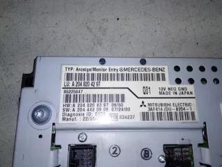 A2048204297 Дисплей Mercedes C W204 Арт 2-404904, вид 4