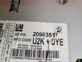 20983517 Магнитола Chevrolet Equinox 2 Арт 2-442123, вид 5