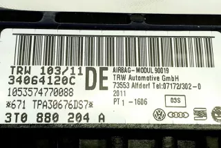 3T0880204A Подушка безопасности Skoda Superb 2 Арт e12756623, вид 2