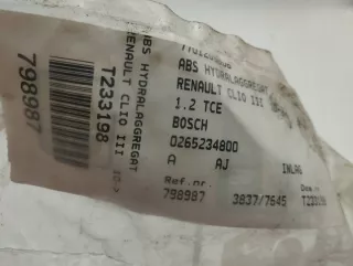 0265234800 8201128481 Блок ABS Renault Clio 3 Арт e12751927, вид 5