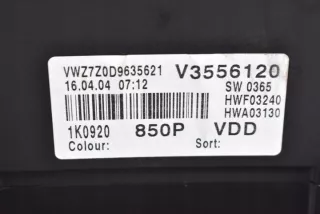1K0920850P Щиток приборов (приборная панель) Volkswagen Golf 5 Арт e12745114, вид 8