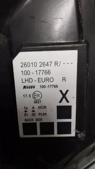 260102647R Фара правая Renault Kangoo 2 Арт e12736552, вид 4